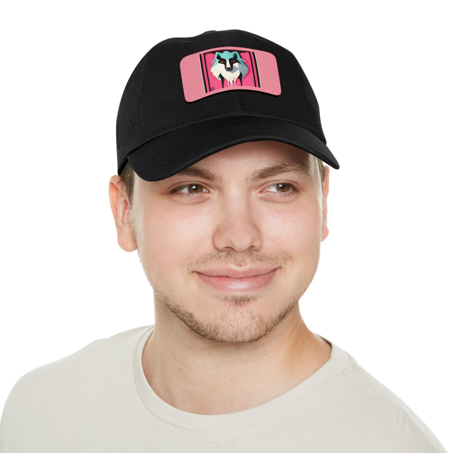 Urban Wolf Dad Hat with Leather Patch