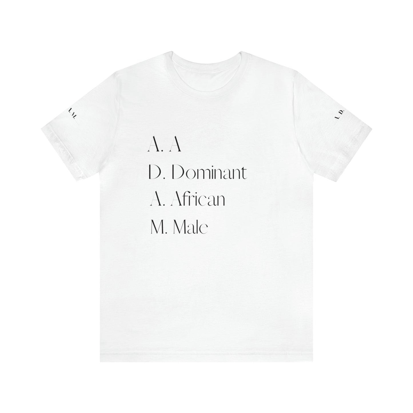 A.D.A.M. Unisex Jersey Short Sleeve Tee
