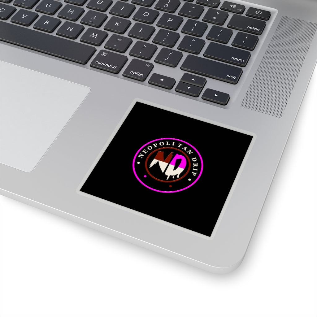 Neopolitan Drip Kiss-Cut Stickers