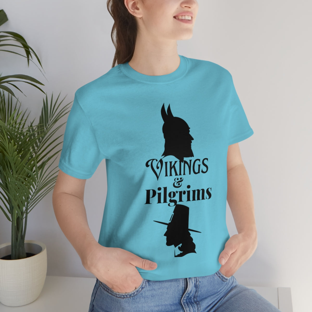 Vikings & Pilgrims Unisex Jersey Short Sleeve Tee
