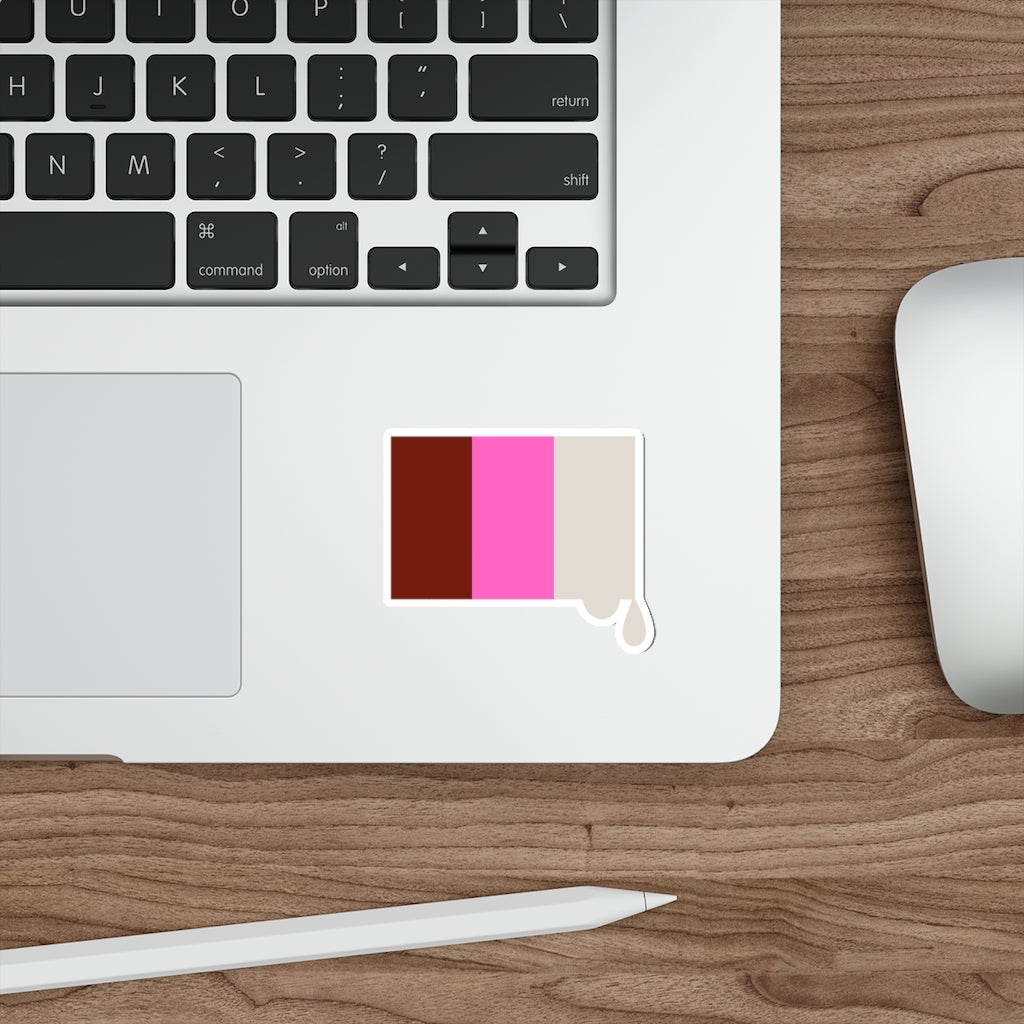 Tri Color Logo Drip Die-Cut Stickers
