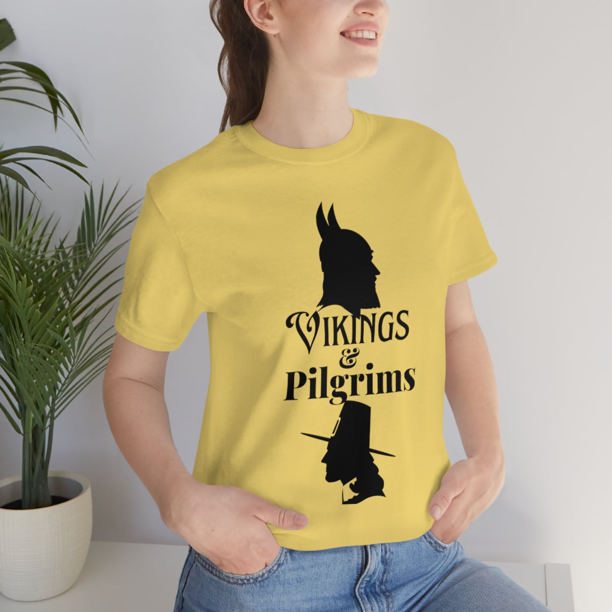 Vikings & Pilgrims Unisex Jersey Short Sleeve Tee
