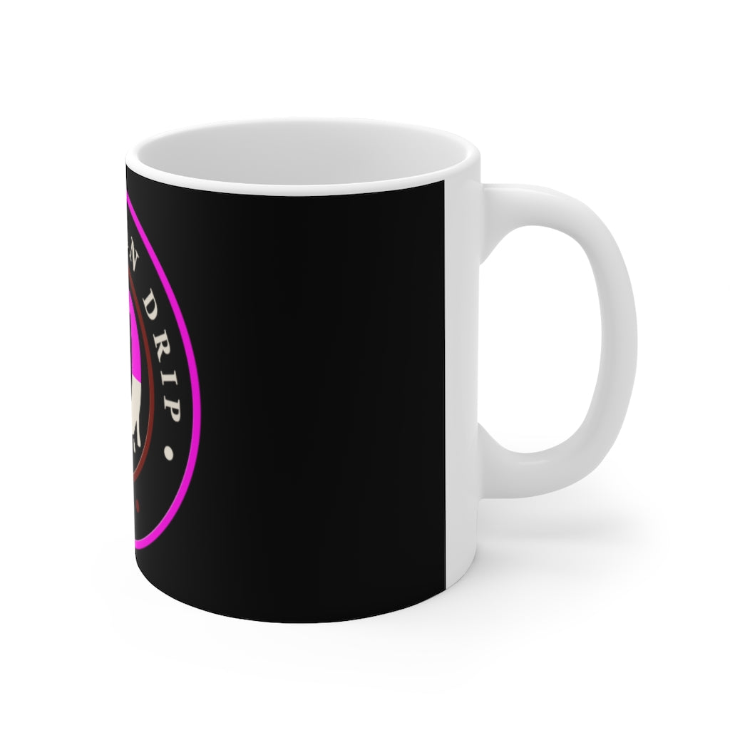 Neopolitan Drip Logo Ceramic Mug 11oz