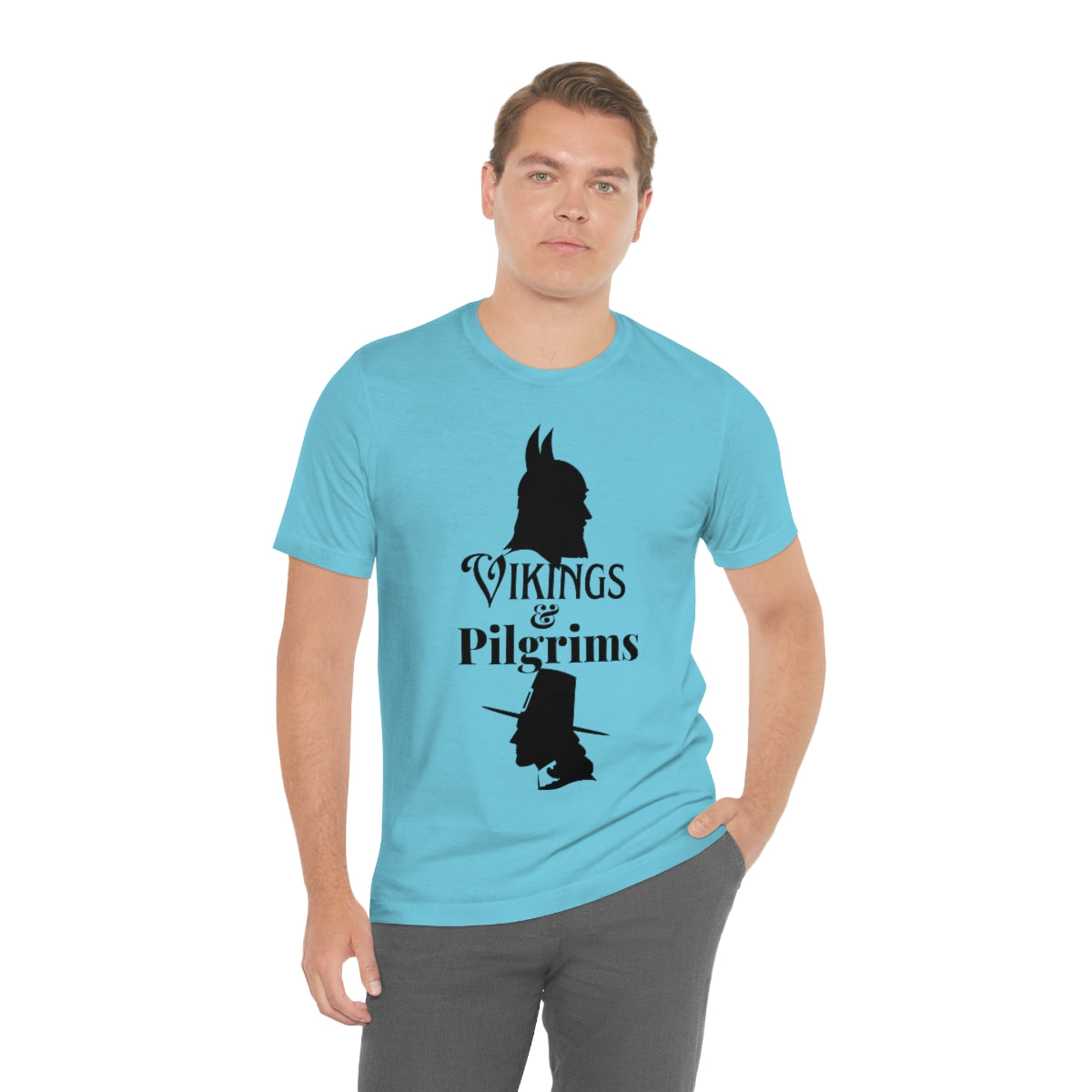 Vikings & Pilgrims Unisex Jersey Short Sleeve Tee