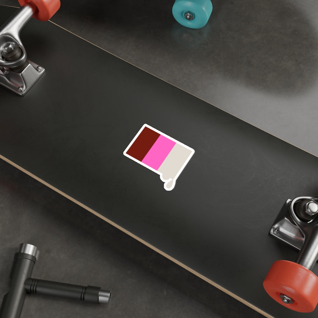 Tri Color Logo Drip Die-Cut Stickers