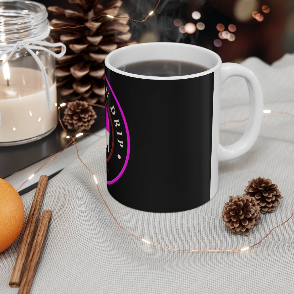 Neopolitan Drip Logo Ceramic Mug 11oz