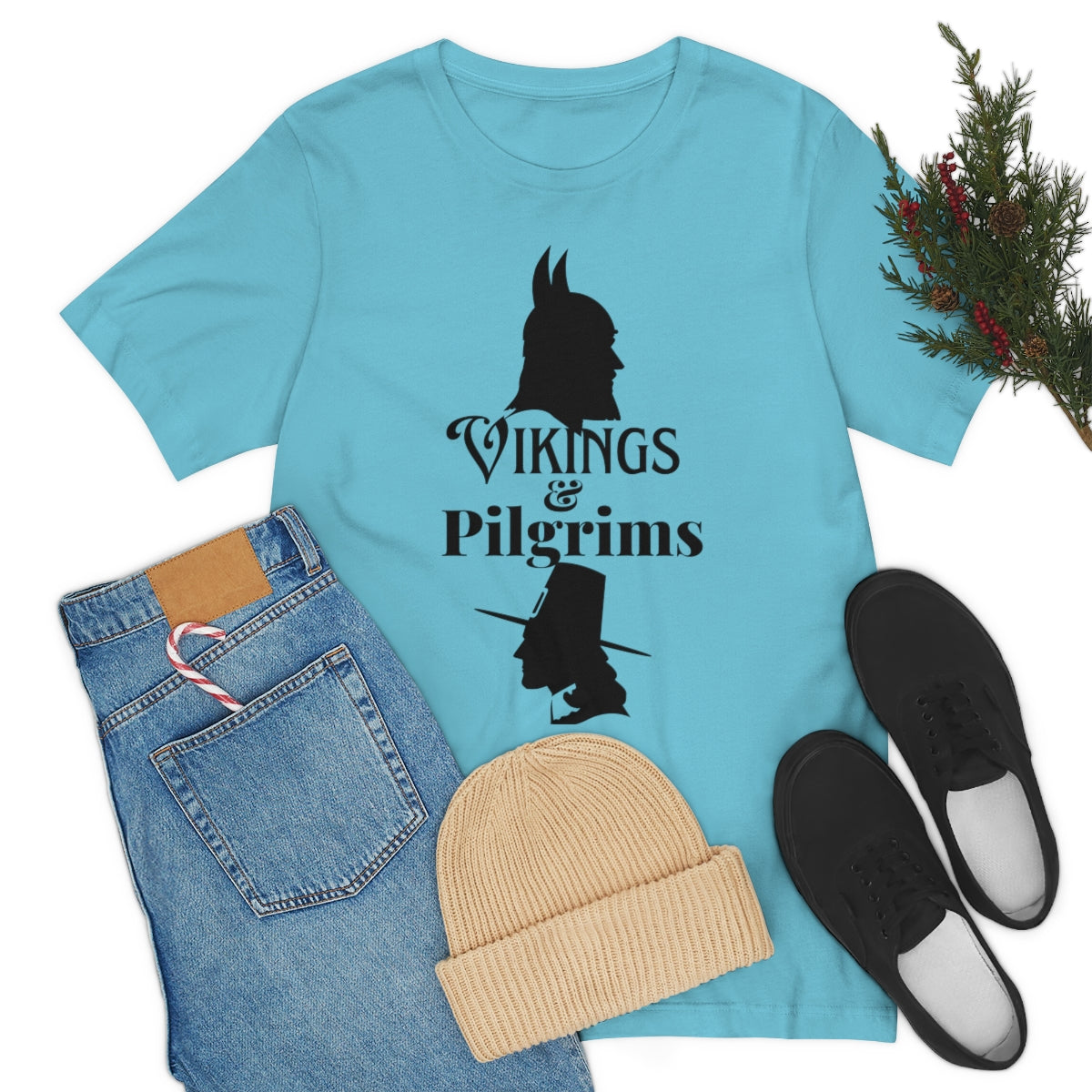 Vikings & Pilgrims Unisex Jersey Short Sleeve Tee