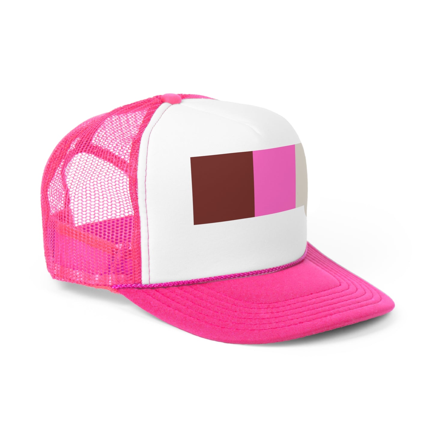 Neopolitan Drip Tri Color Big Logo Trucker Cap