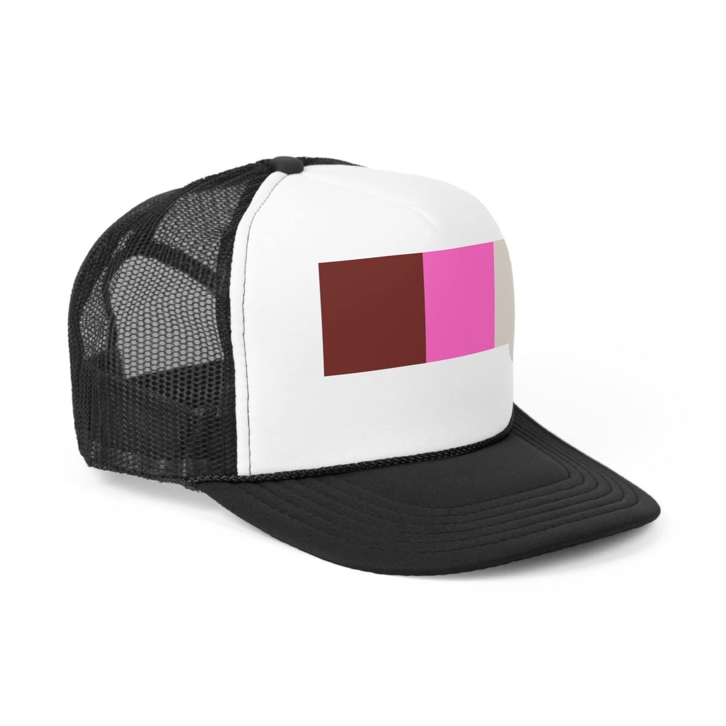 Neopolitan Drip Tri Color Big Logo Trucker Cap