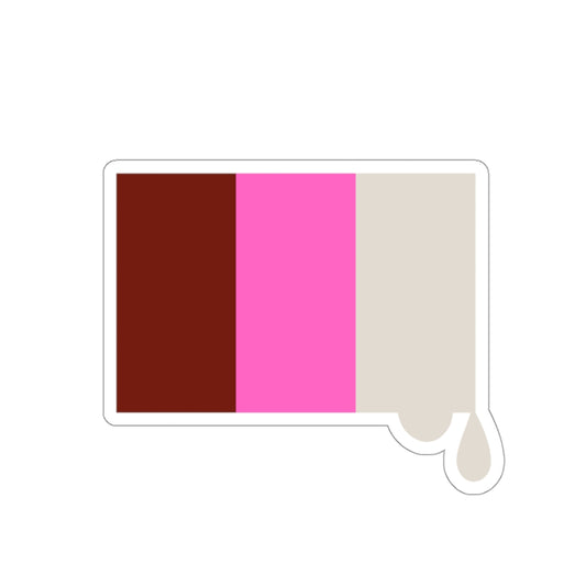 Tri Color Logo Drip Die-Cut Stickers