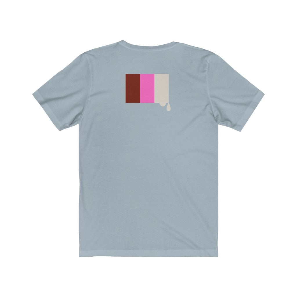 Neopolitan Drip Album Cover Unisex Jersey Short Sleeve Tee