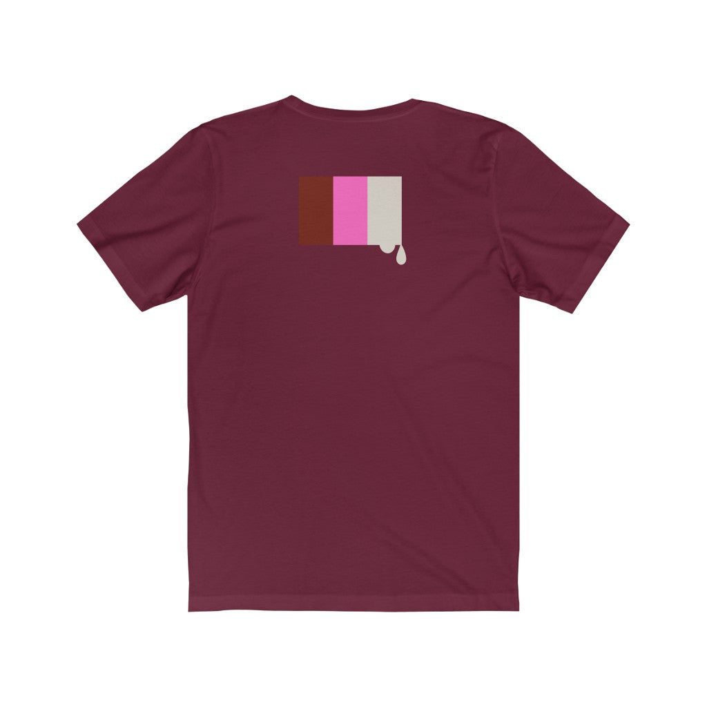 Neopolitan Drip Album Cover Unisex Jersey Short Sleeve Tee